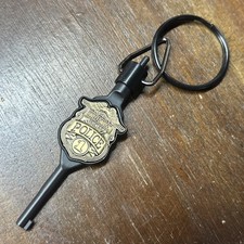 VTG Harley-Davidson Police 1 Handcuff Key Keychain Fob 90th Anniversary Rare NOS picture