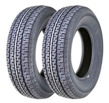 2 FREE COUNTRY Trailer Tires ST175/80R13 Radial 8 Ply LR D Speed M w/Scuff Guard picture