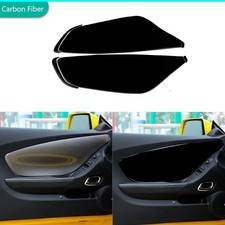 6Pcs Piano Black Interior Door Panel Cover Trim For Chevrolet Camaro 2010-2015 picture