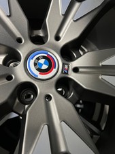 4Pcs 50th Anniversary Wheel Center Caps for BMW Wheels in 5x112 bolt pattern picture