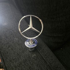 Mercedes Benz Hood Ornament Star Emblem Chrome Metal Detachable W210 W211 W220 picture