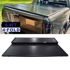 6.4FT Hard Quad-Fold Tonneau Cover For 02-24 Dodge Ram 1500 2500 3500 Truck Bed picture