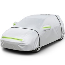 Favoto Car Tarpaulin Cover Full Garage 370cm-400cm Schrägheck, silver  picture