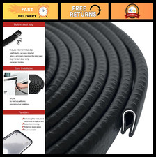 Flexible Rubber Edge Trim Seal Strip 26ft - U Channel for Sharp Edges, Automotiv picture