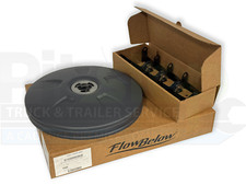 Flow Below Aero Wheel Cover Set, 4 Gray 22.5 Adjustable Aerodynamic Hubcaps picture