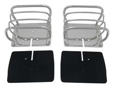 Fits 87-06 Wrangler 76-86 Cj7 81-86 Cj8 Stainless Steel Euro Tail Lamp Guard Set picture
