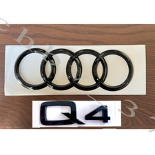Audi Q4 Gloss Black Rear Set Boot Trunk Emblem Badge for Audi Q4 picture