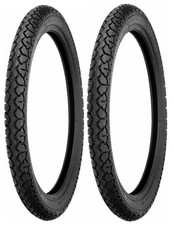 (2) New Shinko SR704 2.25-17 Front & Rear Tire Set for 78-83 Honda PA50 Moped picture
