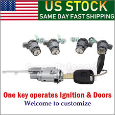 Ignition Switch & 4X Door Lock Cylinder & 2 Keys For 2003-2011 Honda Element picture