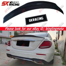 Glossy Black FRP/Carbon Fiber Rear Spoiler Wing Fits Benz E-Class Sedan W213 17+ picture