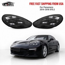 Pair 2023 Matrix LED Headlights For 2014-2016 Porsche Panamera 970 970.2 Upgrade picture