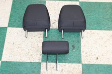 24-25 Tacoma Black Cloth Rear 2nd Row Seat Headrest Head Rest Set 3x WTY OEM WTY picture