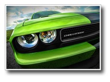 2011 Dodge Challenger SRT8 392 HEMI 13x19 Photo Art Print Green With Envy Poster picture