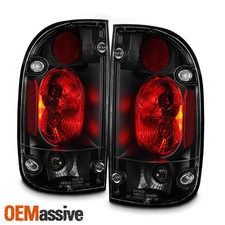 Fits 01-04 Toyota Tacoma Pickup Truck JDM Black Tail Brake Lights Set Left+Right picture