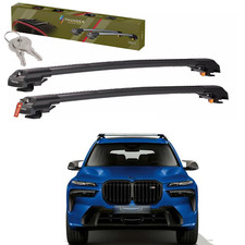 Crossbars Roof Racks For BMW X7 G07 2019-2027 Lockable Aluminum Pair 220 LB picture