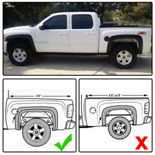 Fender Flares Fit for 2007-13 Chevy Silverado 1500 Crew Cab 5.8' Bed Wheel Cover picture