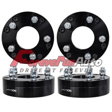 4x 6x5.5 to 5x5 Wheel Adapters 2 Inch Use 5 Lug Wheels On 6 Lug Trucks 14x1.5 picture