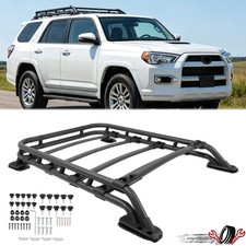 Black Adjustable Roof Rack Cargo Basket w/Bolts For Toyota 4Runner 2010-2024 23 picture
