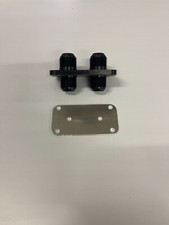 -12an BILLET BULKHEAD dual fittings. Two 12an in/out. picture