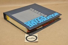 Vtg 1983-1995 Yamaha Motorcycle Technical Service Data Bulletin w/ Binder picture