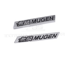 2Pcs JDM MUGEN BLACK Emblems Decal Sticker Badge 3D Car For Honda Acura picture