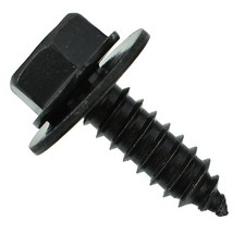 Black Hex Head Sheet Screw - 6.3 - 1.81 x 20 MM Screw - 10 MM Hex - 50 Pack picture