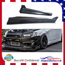 For 2008-2017 Mitsubishi Lancer Evolution MOD Style Black Side Skirts Body Kit picture