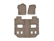 WeatherTech FloorLiner for 2015-2020 Chevrolet Suburban - Full Set, Tan picture