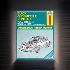 Haynes Buick Oldsmobile Pontiac Full Sized Repair Manual Guide 1985 1993 #1627 picture