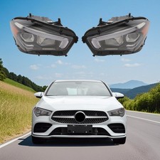 For 2020-2023 Mercedes-Benz CLA200 CLA250 LED Headlight Headlamps Pair (L+R) Set picture