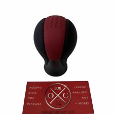 New OEM 09-20 Nissan 370Z 50th Anniversary Z34 Red Leather Shift Knob 328656GK0A picture