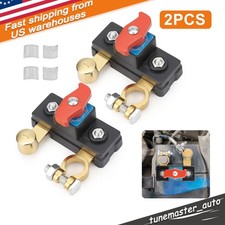 2Pcs Universal Battery Disconnect Switch 12V / 24V Cut Off Isolator for Cars RV picture