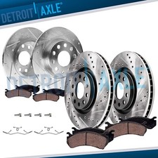 8pc Front Rear Drilled Brake Rotors Brake Pads for 2019 2020 Volkswagen Jetta picture