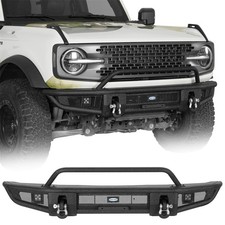 Off-Road Front Bumper For 2021-2026 Ford Bronco w/LED Lights & D-Rings Assembly picture
