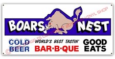 Full Color The Dukes Of Hazzard BOARS NEST Garage Banner fully sewn edges picture