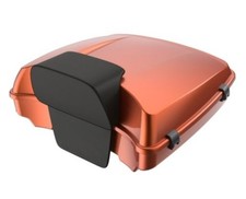 Advanblack Scorched Orange Chopped Rear Tour Pak Trunk 97-25 Touring Softail picture