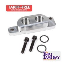 Moroso 23688, One Natural Aluminum Remote Oil Filter Adapter - Fits Gm Ls Perfor picture