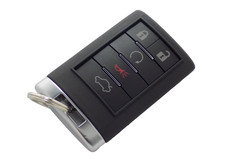 2008-2014 CADILLAC CTS DTS 5 BUTTON REMOTE START KEY FOB DRIVER 2 NEW OEM picture