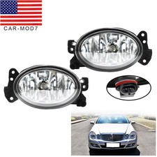 Pair NEW Halogen Fog Light Lamp For Mercedes Benz W211 E320 E350 E550 2007-2009 picture