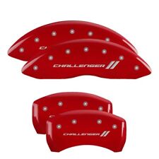 MGP Caliper Covers 12162SCL1RD Red Brake Covers Fits 2011-2023 Dodge Challenger picture