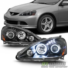 2005 -2006 Acura RSX DC5 LED Dual Halo Projector Headlights Headlamps Left+Right picture