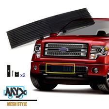 Black Bumper Grille Fits For 2009-2014 Ford F150 F-150 Pikcup Lower Grill Cover picture