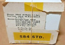 1939-45 Mercury V8 piston ring set Perfect Circle #: 584 STD, 3 3/16