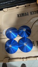 Genuine Mugen MF8 / MF10 Blue Aluminum Center Caps – Set of 4 – JDM Honda Acura picture