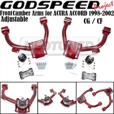 For 98-02 HONDA ACCORD CG CF Godspeed Adjustable Front Upper Camber Arm Kit Set picture