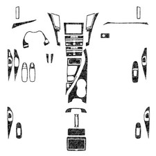 50Pcs Forged Carbon Fiber Full Kits Interior Trim For Infiniti Q50 Q60 2014-2020 picture