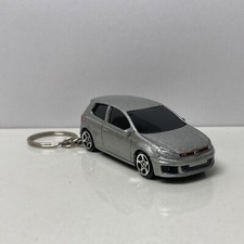 RARE KEY CHAIN SILVER VOLKSWAGEN GOLF GTI MK6 CUSTOM LIMITED EDITION 2010-2014 picture