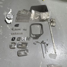 Vintage Jaguar E-Type XKE 4.2 Chrome Badges Emblems Latches Trim Parts Lot picture