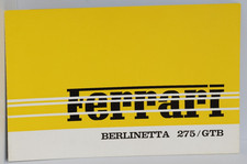Ferrari 275 GTB sales brochure Tri Lingual - Merritt 231 picture