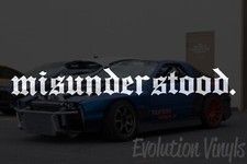 Misunderstood Sticker Decal V1 Vinyl anti social Broken Heart JDM Sad Boys picture